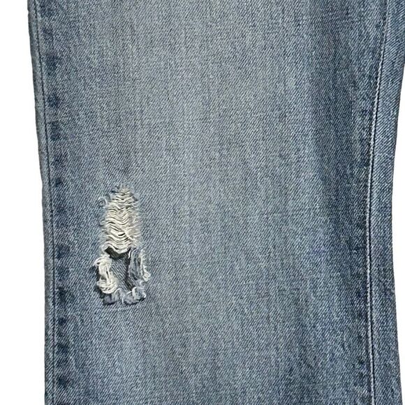 Levi Strauss Signature Men’s Jeans 34 X 32 Slim Bootcut Factory Distressed - Picture 3 of 10